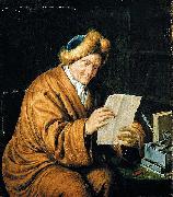 An Old Man Reading MIERIS, Willem van